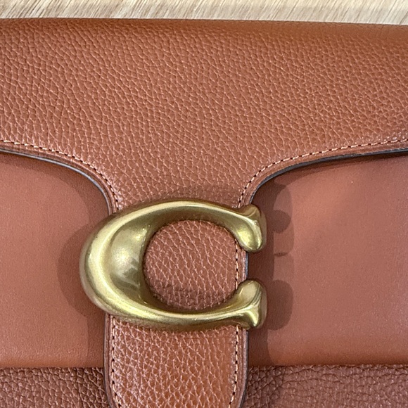 Coach Brown Crossbody Bag with Gold Accent - NO SHOULDER STRAP - Picture 7 of 7